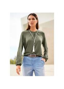 Langarmshirt Heine "Shirt" Gr. 38, grün (khaki) Damen Shirts