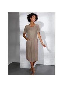 CRÉATION L Sommerkleid CREATION L PREMIUM "Lyocell-Kleid" Gr. 50, Normalgrößen, beige (sesam) Damen Kleider