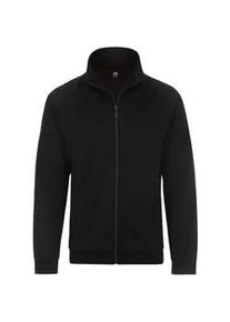 Sweatjacke TRIGEMA "TRIGEMA Raglanjacke aus Sweat-Qualität" Gr. M, schwarz Herren Sweatjacken