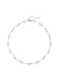 Perlenkette Firetti "Schmuck Geschenk Halsschmuck Halskette Halsreif Collier Perle" Halsketten Gr. Silber 925 (Sterlingsilber)-Perlen, L: 47,5cm, bunt (silberfarben, weiß) Damen Made in Germany - mit Süßwasserzuchtperle