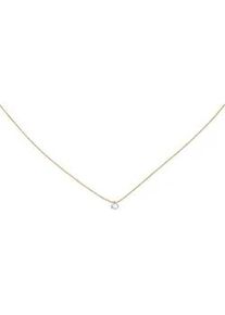 Collier Jobo Halsketten Gr. Gelbgold 750-Diamanten, L: 45cm, gelb (gelbgold 750) Damen 750 Gold mit 1 Diamant 45 cm