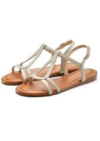 Sandale Lascana Gr. 41, beige Damen Schuhe Sandalette, Sommerschuh mit raffinierten Riemchen VEGAN