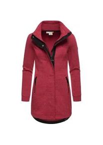 Sweatjacke Ragwear "Letrice", Damen, Gr. XXXL(46), lila (himbeere), Sweatware, Obermaterial: 65% Baumwolle, 35% Polyester; Futter: 65% Baumwolle, 35% Polyester, tailliert ca. Mitte Oberschenkel, hoch geschlossener Ausschnitt, &Auml;rmel ohne &Auml;rmelschlitz normaler Saum, Sweatjacken Sweatjacke, Sportliche Zip-Jacke mit hohem Kragen