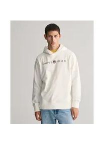 Hoodie Gant "PRINTED GRAPHIC HOODIE" Gr. XL, beige (eggshell) Herren Sweatshirts