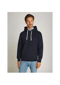 Hoodie Tommy Hilfiger "ESSENTIAL FLEECE HOODY" Gr. M, blau (desert sky) Herren Sweatshirts