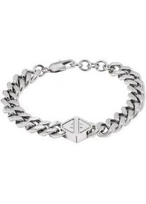 Armband Emporio Armani "Schmuck Geschenk Edelstahl Armschmuck Armkette, EGS3132040" Armbänder Gr. Edelstahl, silberfarben (edelstahlfarben)