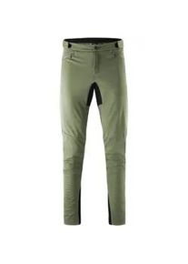 Fahrradhose Gonso "Trail Pants Softshell M" Gr. 5XL, Normalgrößen, grün (schilfgrün) Herren Hosen Softshell-Radhose, atmungsaktive MTB-Hose ohne Sitzpolster