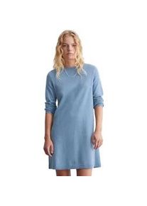 Marc O'Polo Strickkleid MARC O'POLO DENIM "aus softem Bio-Baumwoll-Mix" Gr. M, Normalgrößen, blau Damen Kleider