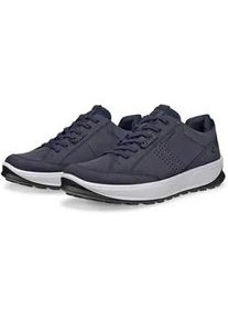 Sneaker Ecco "ByWay 2.0" Gr. 43, blau (marine) Herren Schuhe Outdoorschuh, Freizeitschuh, Halbschuh mit gepolstertem Schaftrand