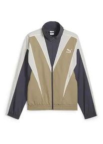 Sweatjacke Puma "CLUB DE COURSE Trainingsjacke Erwachsene" Gr. XS, oak branch galactic gray beige Herren Sweatjacken