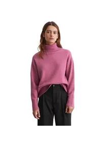 Marc O'Polo Rollkragenpullover MARC O'POLO DENIM "aus softem Schurwolle-Mix" Gr. XS, pink Damen Pullover