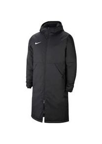 Ideal Standard NIKE Herren Wintermantel - Park 20, Winterjacke, Kapuze, Logo, einfarbig Schwarz S