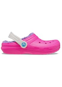 Crocs Classic Lined Clog Hüttenschuhe Kinder (Größe C13 |rosa)