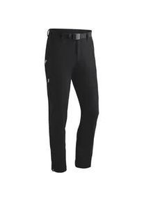 Funktionshose Maier Sports "Naturno slim" Gr. 50, Normalgrößen, schwarz Herren Hosen Wanderhose, elastische Trekking-Hose, 4 Taschen, Slim Fit