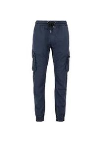 Jogginghose Alpha Industries "Alpha Industries Men - Jogger Cotton Twill Jogger" Gr. 3 XL, Normalgrößen, blau (ultra navy) Herren Hosen