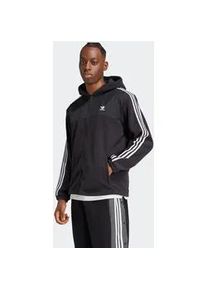 Kapuzensweatshirt Adidas ORIGINALS "Fleece hoodie" Gr. L, schwarz Herren Sweatshirts