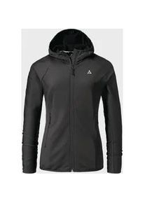 Schöffel Fleecejacke SCHÖFFEL "Hiking Fleece Hoody Style Cascata WMS" Gr. 40, schwarz (9990 - schwarz) Damen Jacken