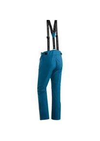 Skihose Maier Sports "Joscha Slim" Gr. 56, Normalgrößen, blau (mostly mid blau) Herren Hosen Schneehose mit Hosenträgern, windwasserdicht, Slim Fit