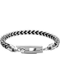 Armband Diesel "Schmuck Geschenk Edelstahl Armschmuck Armkette CHAIN, DX1540040" Armbänder Gr. Edelstahl-Nylon, schwarz (edelstahlfarben-schwarz)