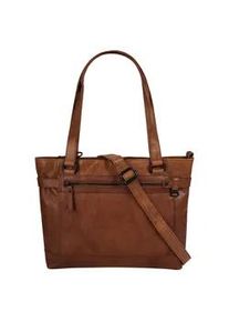 SPIKES & SPARROW Shopper SPIKES & SPARROW Gr. B/H/T: 37cm x 27cm x 8cm onesize, braun (cognac) Damen Taschen echt Leder