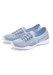 Lascana Sneaker 'Slipper, Halbschuh, leichtes Meshmaterial' blau Gr. 43 für Damen