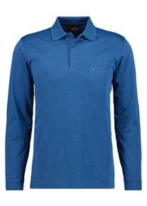 Longshirt Ragman, Herren, Gr. 102, blau (blau, melange, 765), Baumwollmischung, casual, ohne Ausschnitt, Langarm, Shirts