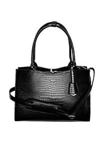 SOCHA Damen Laptoptasche Croco Jet Black 15.6 " 42 x 13 x 31,5 cm Schwarz