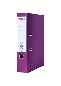 Viking Ordner Breit DIN A4 75 mm Violett 2 Ringe Pappkarton Matt Hochformat