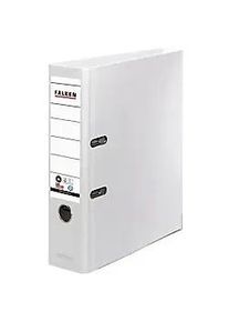 Falken Ordner Breit DIN A4 80 mm Wei&szlig; 2 Ringe 11285897 Kunststoff