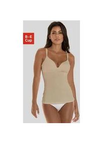 Schalen-BH-Hemd Nuance, Damen, Gr. 90, Cup D, braun (caramel), Microtouch, Obermaterial: 63% Polyamid, 30% Elasthan, 7% Polyester, BHs, ohne B&uuml;gel mit 2 Tragevarianten