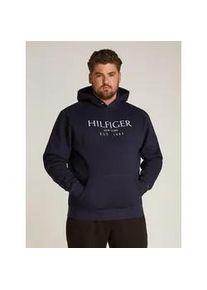 Tommy Hilfiger Big & Tall Hoodie TOMMY HILFIGER BIG & TALL "BT-BIG HOODY-B" Gr. XXL, blau (desert sky) Herren Sweatshirts in Großen Größen, mit Logostickerei am Ärmel