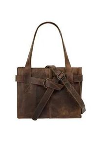 Shopper BAGAN Gr. B/H/T: 32cm x 22cm x 9cm onesize, braun Damen Taschen echt Leder