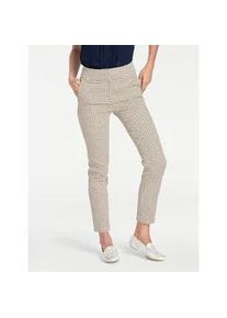 Röhrenhose Heine Gr. 36, Normalgrößen, weiß (camel, weiß) Damen Hosen