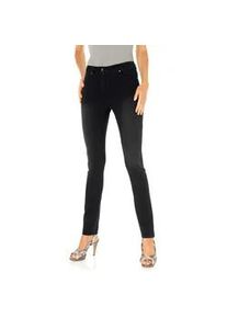 Stretch-Jeans Heine Gr. 40, Normalgrößen, schwarz (schwarz denim) Damen Jeans