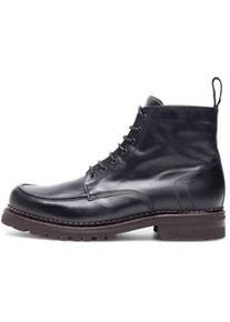 Schnürboots Henry Stevens "Harry NB Businesschuh" Gr. 42, schwarz Herren Schuhe Schnürboots Leder handgefertigt, Lederboots