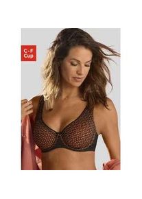 Minimizer-BH Nuance Gr. 95, Cup D, braun (schwarz, zimt) Damen BHs mit Bügel und modischer Spitze