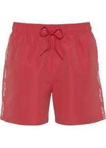 Badeshorts s.Oliver Gr. XXL (58/60), N-Gr, rot Herren Badehosen mit Markenschriftzügen