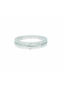 Silberring ADELIA ́S "925 Silber Ring mit Zirkonia" Fingerringe Gr. 66, Silber 925 (Sterlingsilber), silberfarben (silber) Damen mit Zirkonia Silberschmuck für