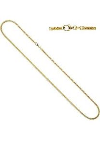 Goldkette Jobo Halsketten Gr. Gelbgold 585-Weißgold 585, L: 45cm, gelb (gelbgold 585) Damen Zopfkette 585 Gold bicolor 45 cm 1,9 mm