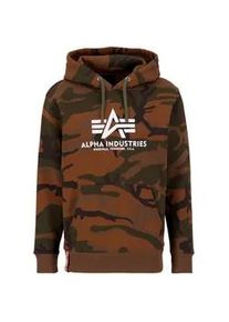 Hoodie Alpha Industries "Alpha Industries Men - Hoodies Basic Camo" Gr. XL, bunt (burned camo) Herren Sweatshirts