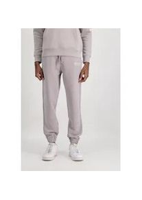 Jogginghose Alpha Industries "Alpha Industries Men - Jogger Organics EMB Regular Jogger" Gr. S, Normalgrößen, grau (organic grey) Herren Hosen