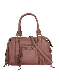 Shopper Samantha Look Gr. B/H/T: 34cm x 27cm x 12cm onesize, rosa (alt, rosa) Damen Taschen echt Leder, Made in Italy