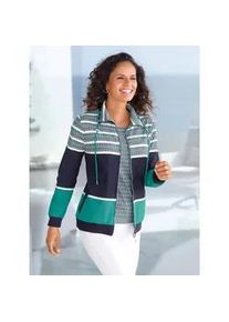 Shirtjacke Casual Looks "Shirtjacke" Gr. 52, bunt (marine, smaragd) Damen Shirts