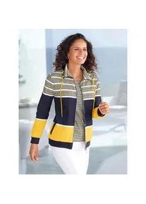 Shirtjacke Casual Looks "Shirtjacke" Gr. 54, bunt (marine, sonnengelb) Damen Shirts