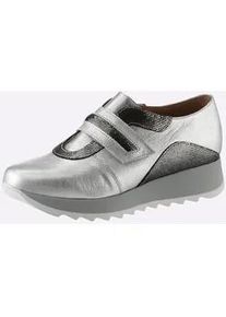 Sneaker Heine Gr. 36, silberfarben (silberfarben, metallic) Damen Schuhe