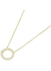 Collier Luigi Merano "mit Brillant, Gold 585" Halsketten Gr. 45cm, Gelbgold 585, goldfarben (gold) Damen