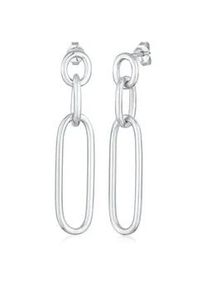 Paar Ohrstecker Elli "Glieder Basic Hänger Blogger 925 Silber" Ohrringe Gr. OneSize, ohne Stein, Silber 925 (Sterlingsilber), silberfarben (silber) Damen