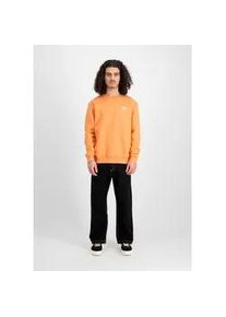 Sweater Alpha Industries "Alpha Industries Men - Sweatshirts Basic Small Logo" Gr. S, orange (tangerine) Herren Sweatshirts