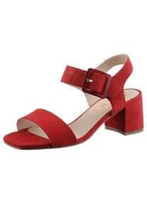 Sandalette Ara "BRIGHTON" Gr. 7,5 (41), rot Damen Schuhe Sommerschuh, Sandale, Blockabsatz, in Bequemweite G (= weit)