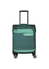 Weichgepäck-Trolley Travelite "VIIA S" Gr. B/H/T: 38cm x 55cm x 20cm 34 l, braun (eukalyptus) Koffer Weichschalenkoffer Handgepäck-Koffer Reisegepäck TSA Schloss